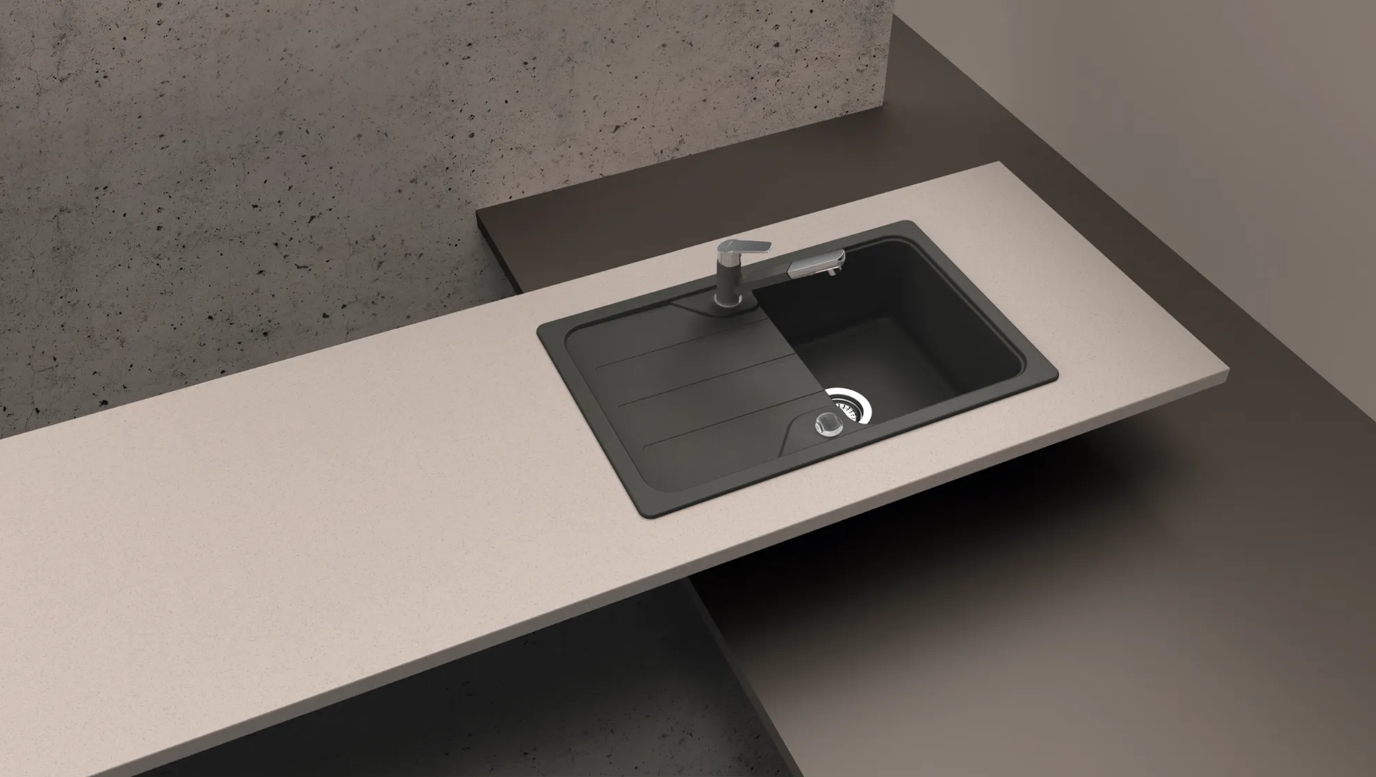 Obrázek Dřez FORMHAUS D-100S CROMA Spodní uložení