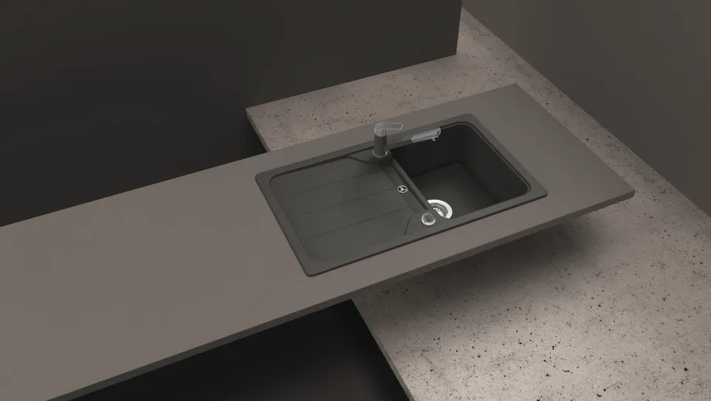 Obrázek Dřez FORMHAUS D-100 ASPHALT Spodní uložení