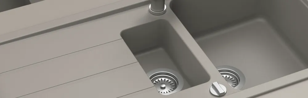 Obrázek Dřez FORMHAUS D-150L ASPHALT Spodní uložení