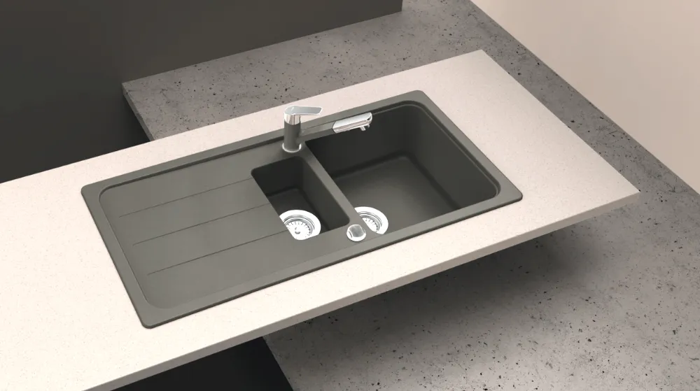 Obrázek Dřez FORMHAUS D-150L CROMA Spodní uložení