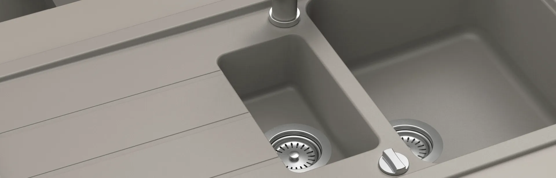 Obrázek Dřez FORMHAUS D-150L ONYX Spodní uložení