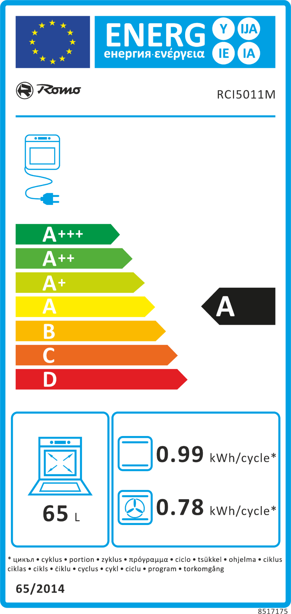 Obrázek Sporák indukční RCI5011M