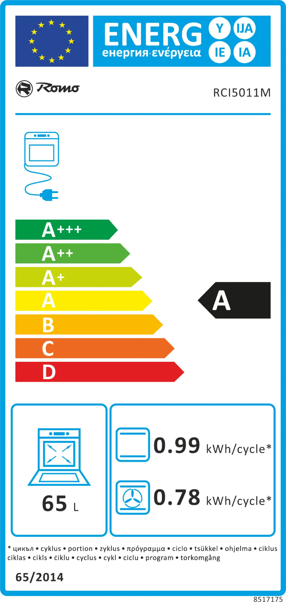 Obrázek Sporák indukční RCI5011M