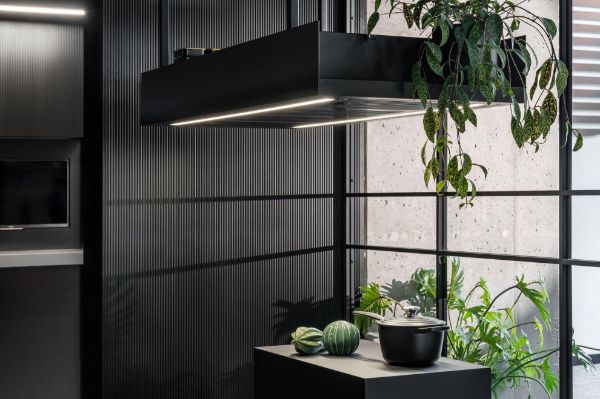 Obrázek Odsavač ostrůvkový MINIMAL 1.90P Black CDW901C+P