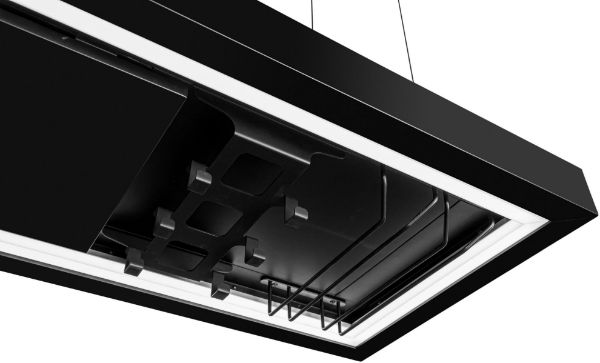 Obrázek Odsavač ostrůvkový MINIMAL 2.120 Black CDW1202C+U