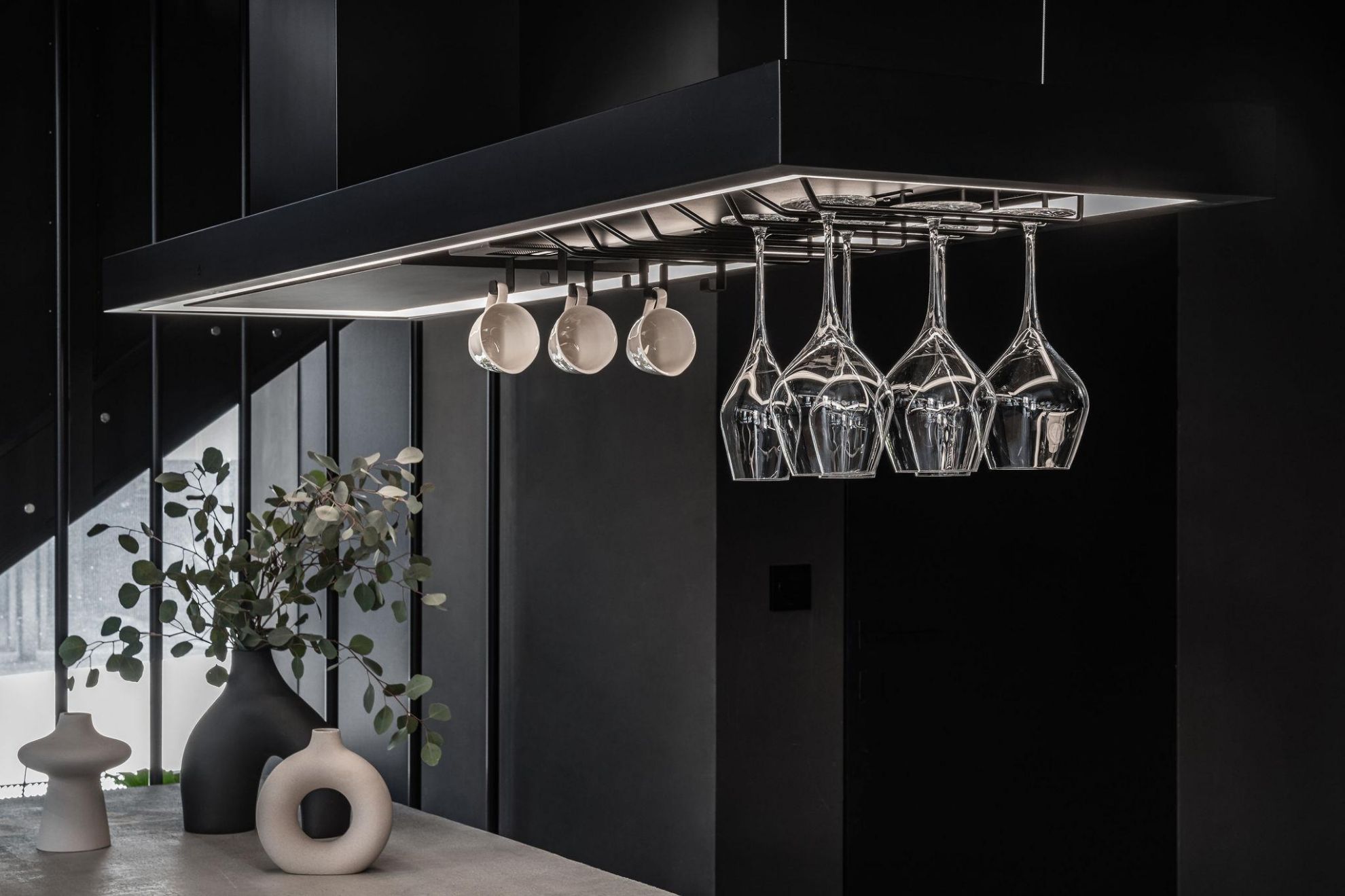 Obrázek Odsavač ostrůvkový MINIMAL 2.120 Black CDW1202C+U