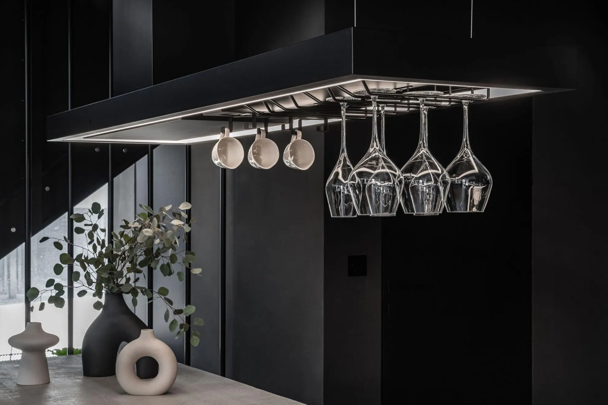 Obrázek Odsavač ostrůvkový MINIMAL 2.120 Black CDW1202C+U