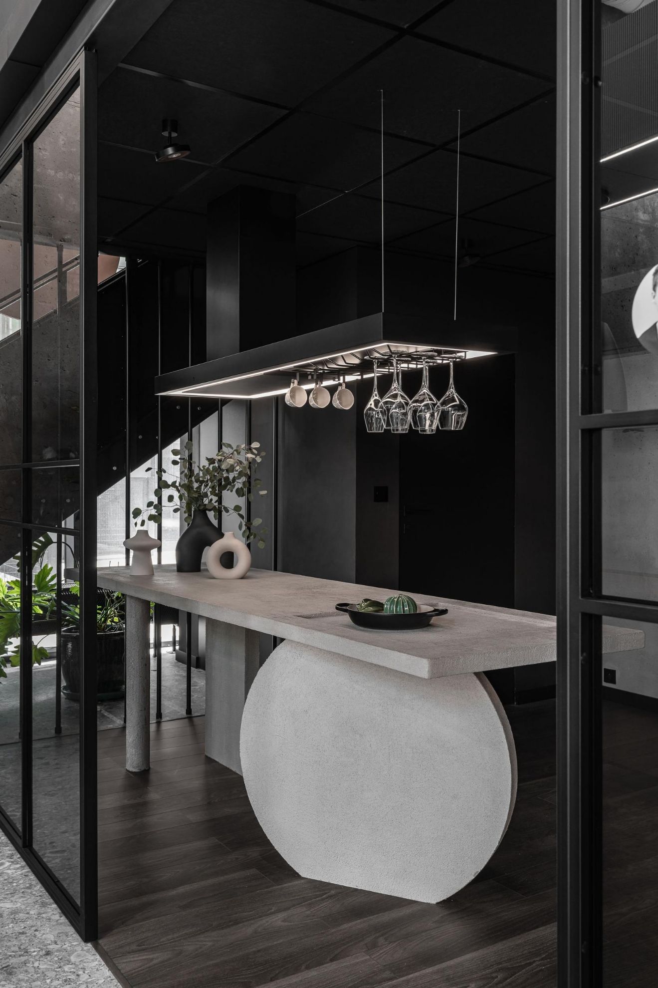 Obrázek Odsavač ostrůvkový MINIMAL 2.120 Black CDW1202C+U