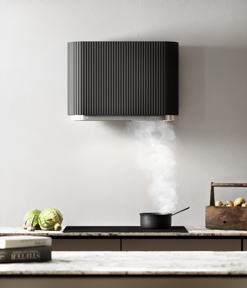 Obrázek Odsavač komínový MONO 80 Black CDP8001B