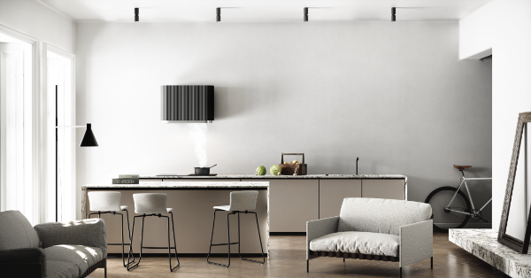Obrázek Odsavač komínový MONO 80 Black CDP8001B