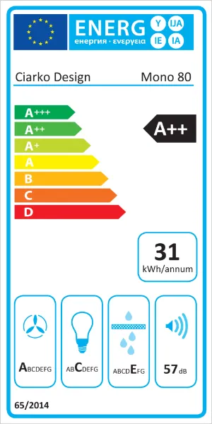 Obrázek Odsavač komínový MONO 80 Green CDP8001GR