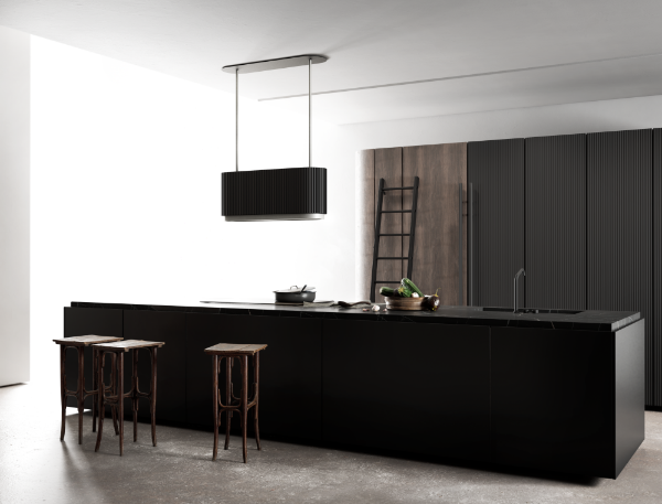 Obrázek Odsavač ostrůvkový MONO W Black CDW9001B