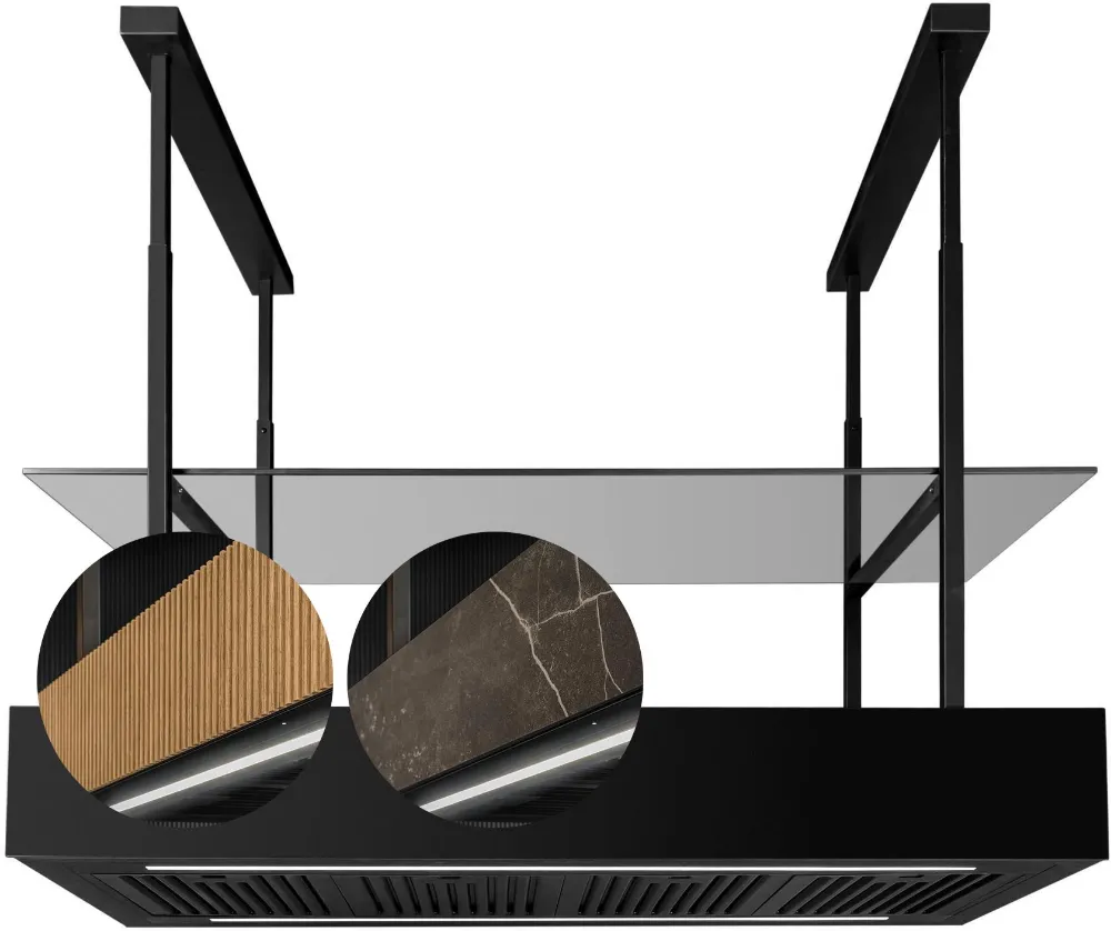Odsavač ostrůvkový MINIMAL 1.90P Black CDW901C+P