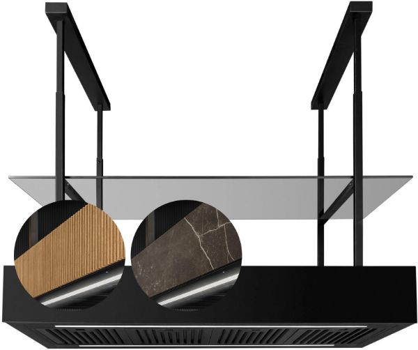 Odsavač ostrůvkový MINIMAL 1.90P Black CDW901C+P