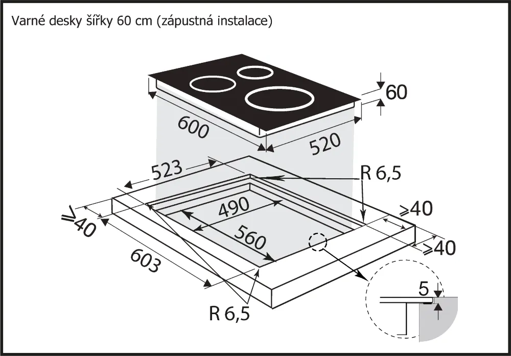 Obrázek DESKA INDUKČNÍ BPI264HSW