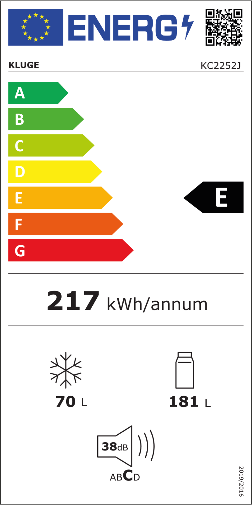 Obrázek CHLADNIČKA VESTAVNÁ  KC2252J