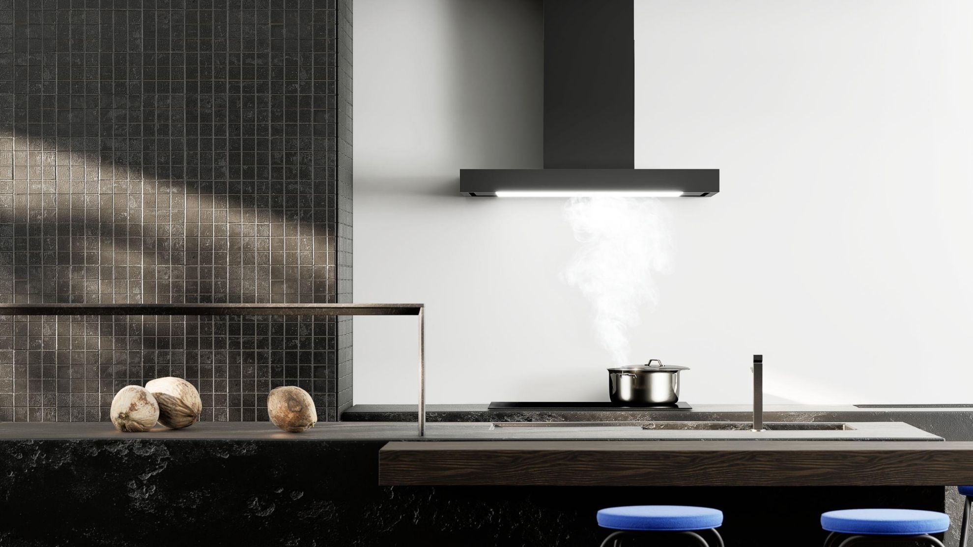 Obrázek Odsavač komínový T-Light Black 60 (CDT6002C)