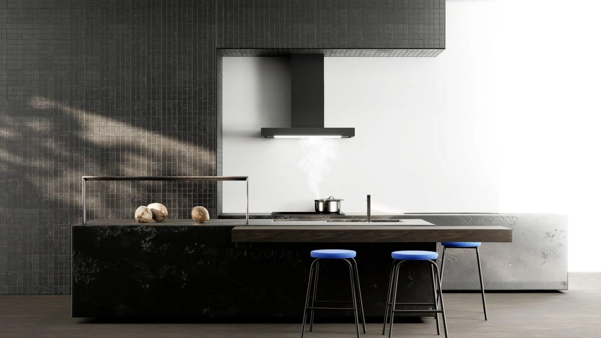 Obrázek Odsavač komínový T-Light Black 60 (CDT6002C)