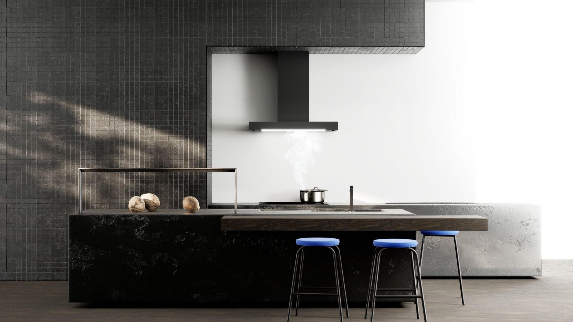 Obrázek Odsavač komínový T-Light Black 90 (CDT9002C)