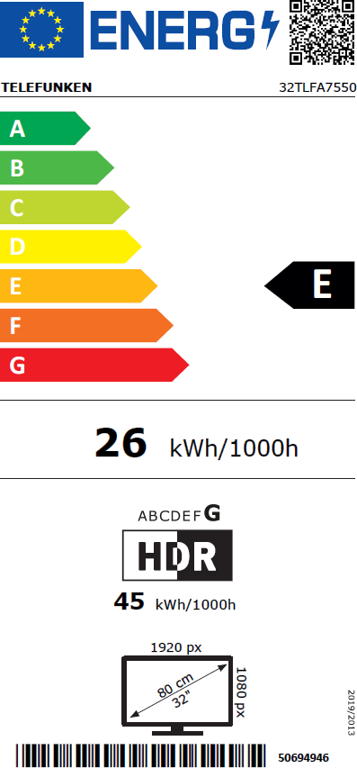 Obrázek TELEVIZE 32TLFA7550 SMART