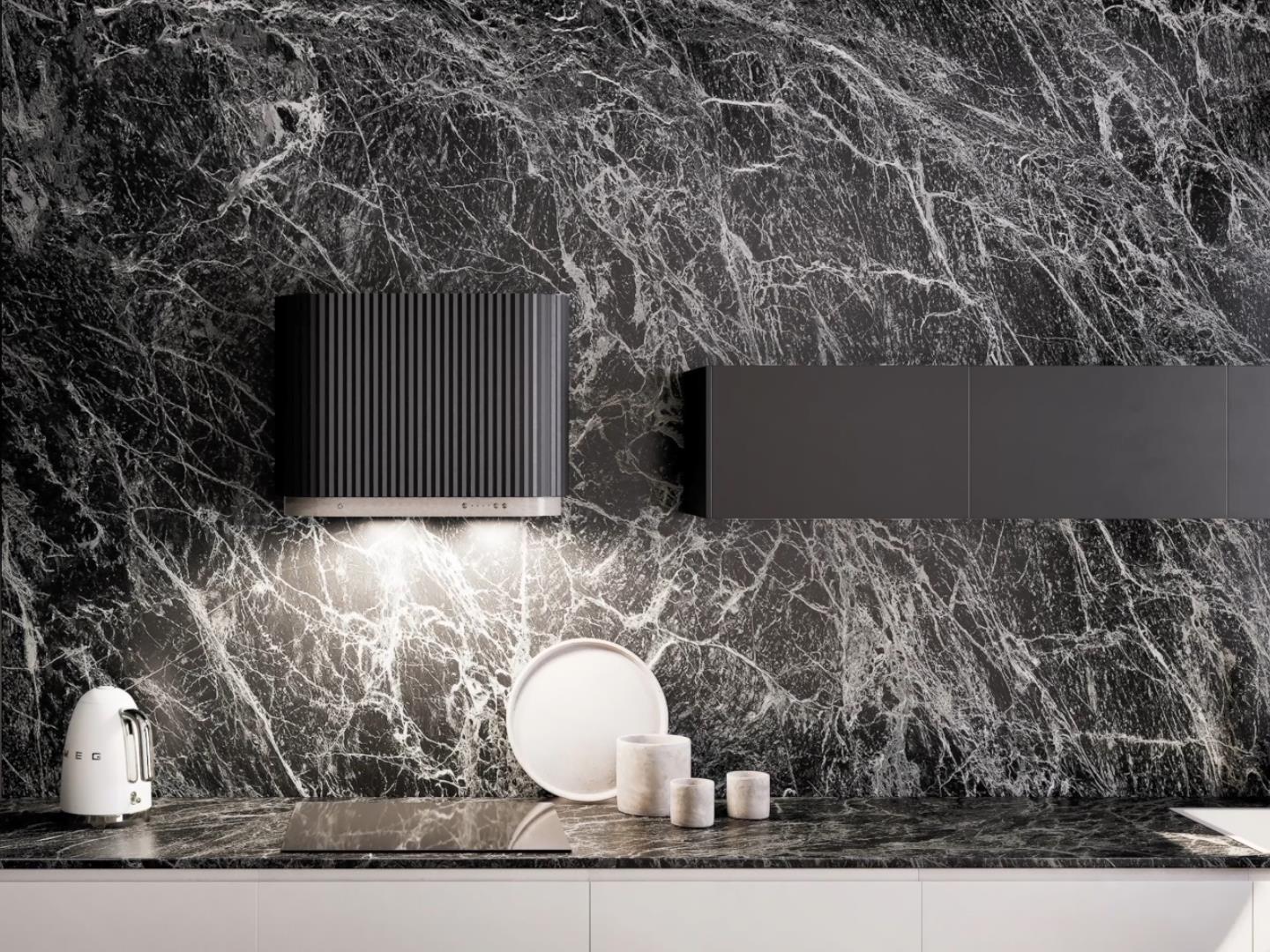 Obrázek Odsavač komínový MONO 80 Black CDP8001B
