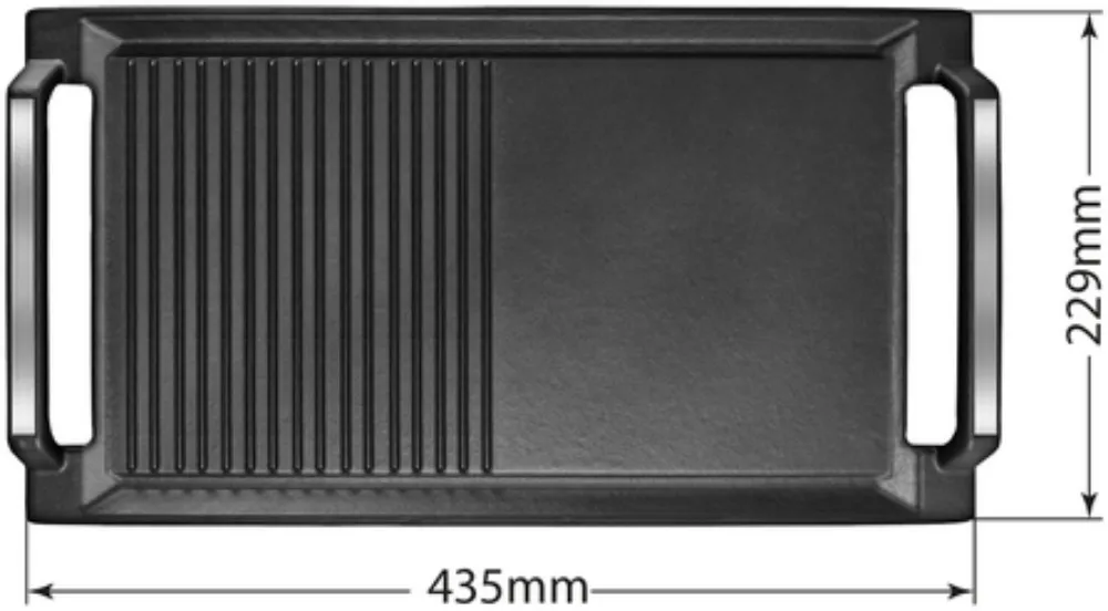 Grill tray KLUGE Smile SGT-2 litinová grilovací deska