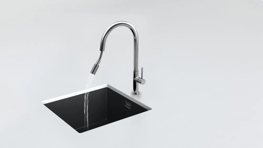 Obrázek Baterie dřezu TALIA nerez vytahovací ramínko