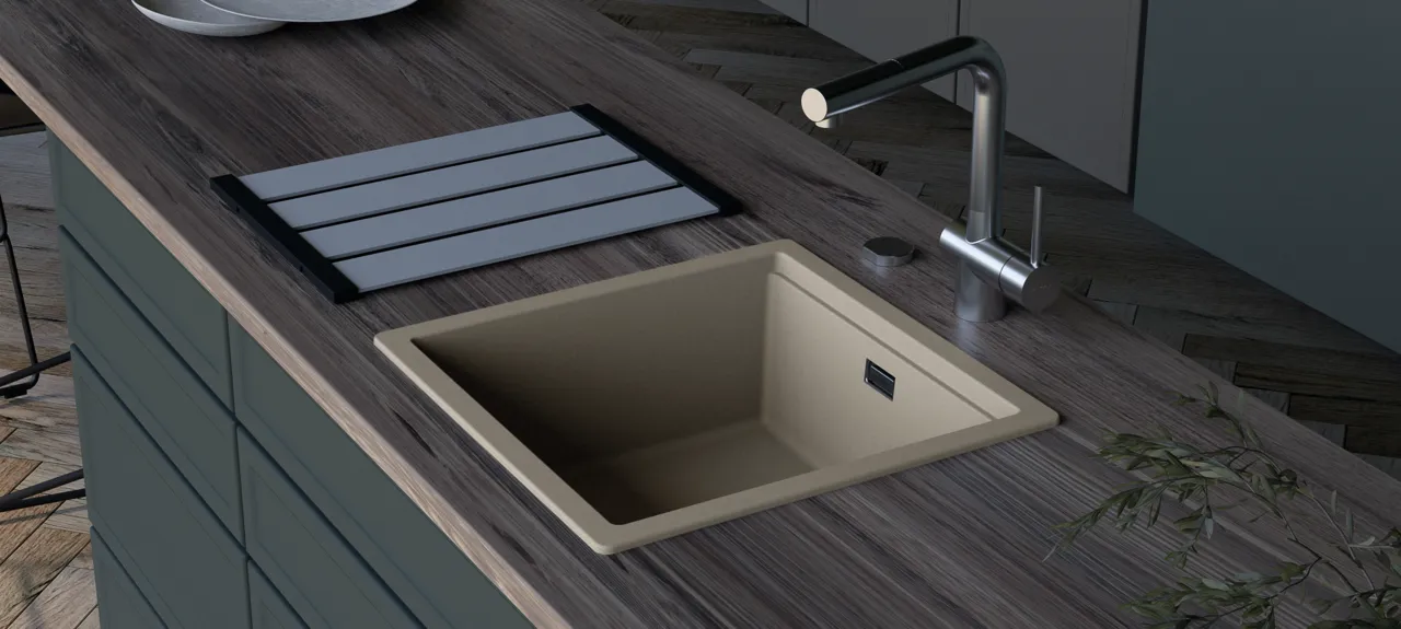 Obrázek Dřez KIRUNA N-100 NIGHT Uložení do roviny