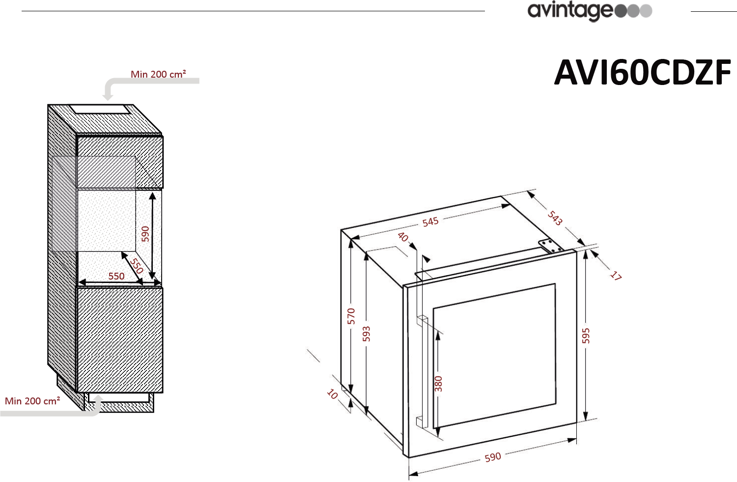 Obrázek VINOTÉKA AVI63CSZF