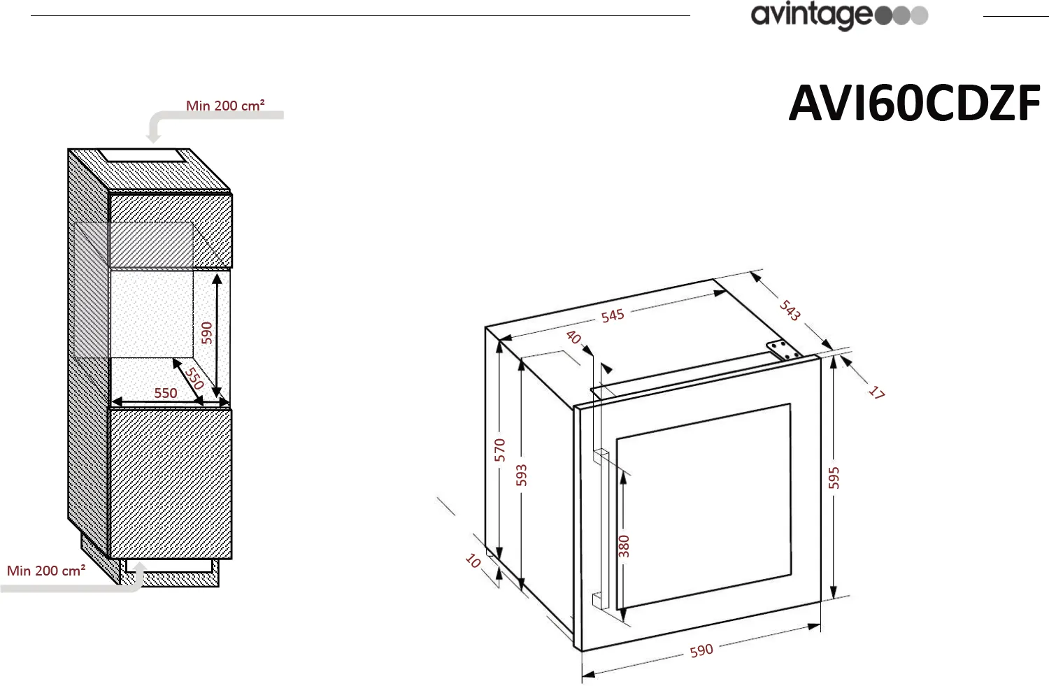 Obrázek VINOTÉKA AVI63CSZF