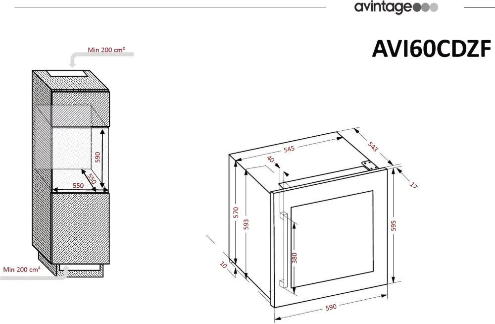 Obrázek VINOTÉKA AVI63CSZF