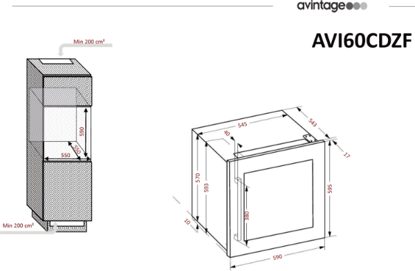 Obrázek VINOTÉKA AVI63CSZF
