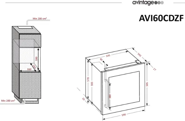 Obrázek VINOTÉKA AVI63CSZF