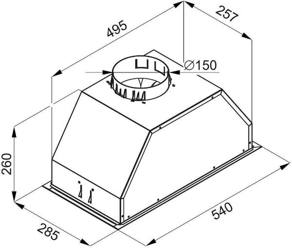 Obrázek ODSAVAČ DO SKŘÍŇKY KOV5003IXH