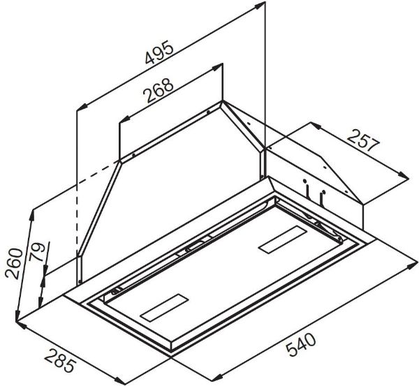 Obrázek ODSAVAČ DO SKŘÍŇKY KOV5003BLGH
