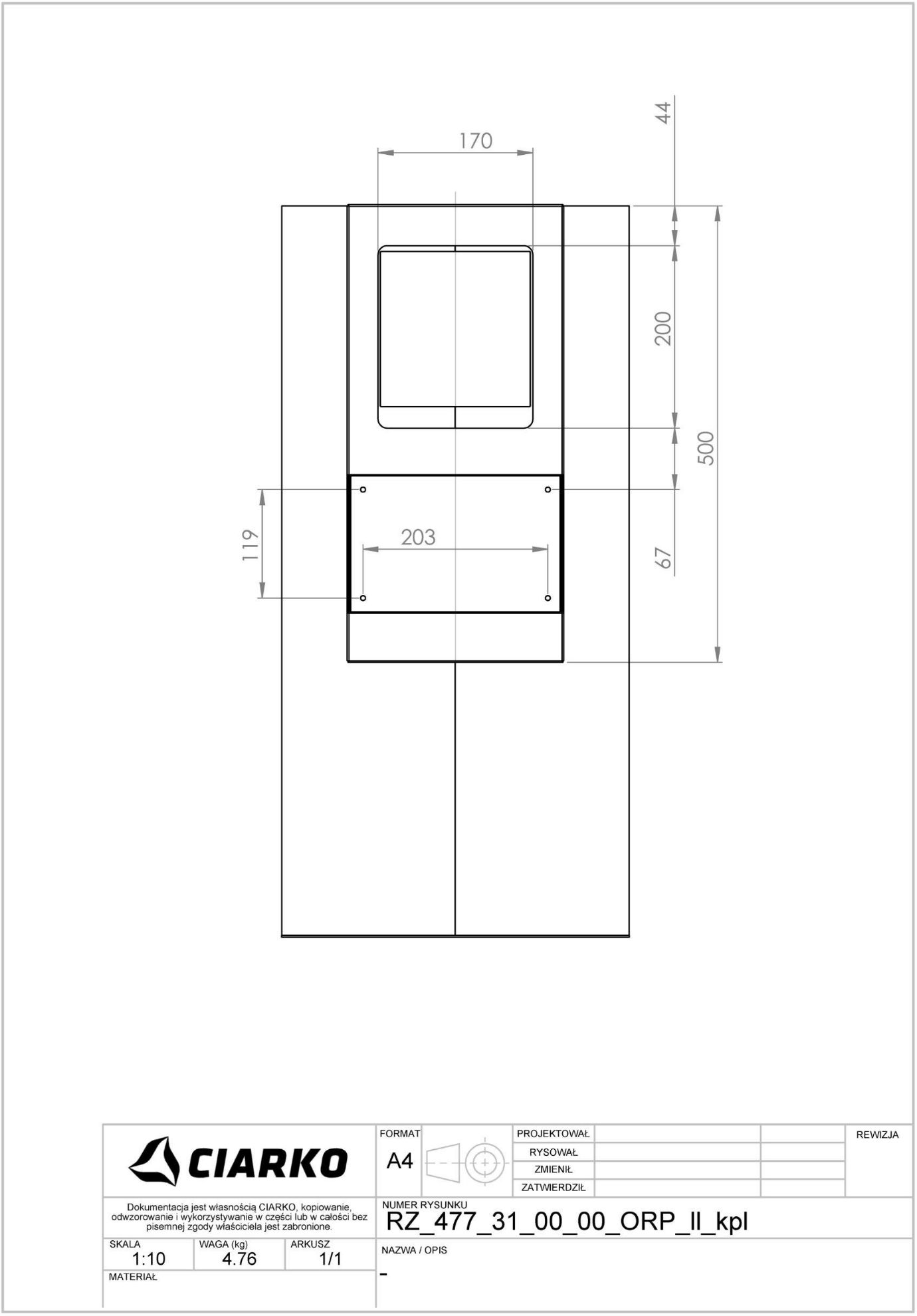 Obrázek Odsavač komínový Tubus Gold Steel (CDP3801GS)