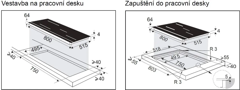 Obrázek DESKA INDUKČNÍ DPI4830B