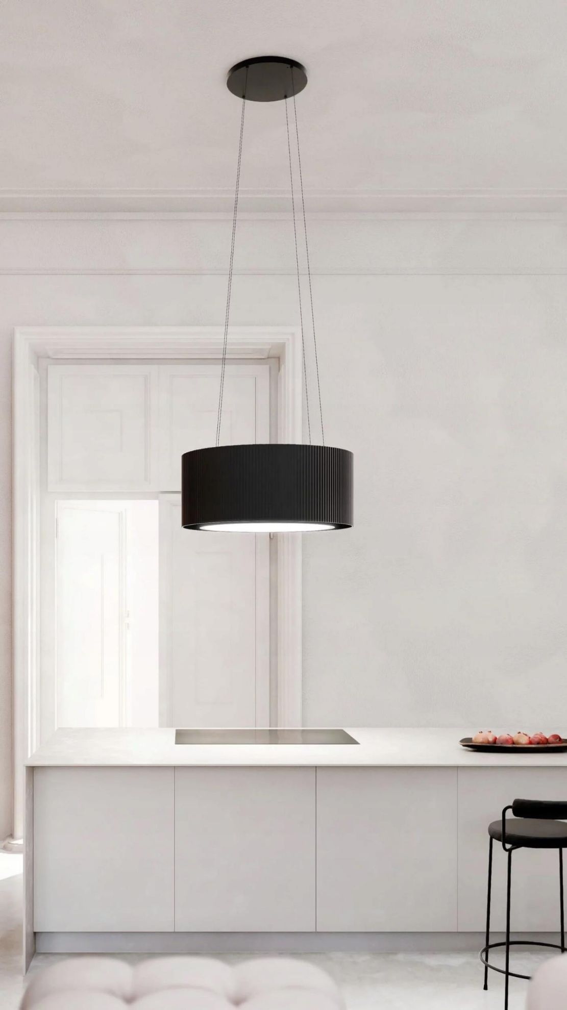Obrázek ODSAVAČ OSTRŮVKOVÝ MONO LIGHT 80 BLACK CDW8001C