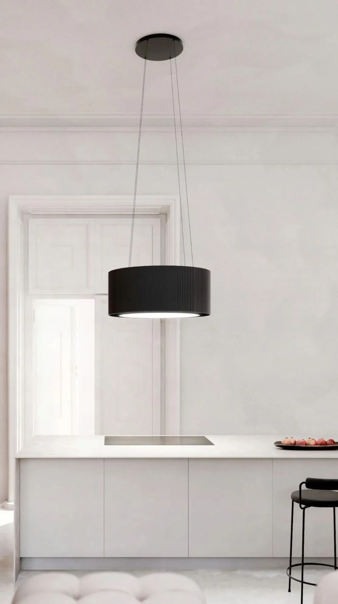 Obrázek ODSAVAČ OSTRŮVKOVÝ MONO LIGHT 80 BLACK CDW8001C