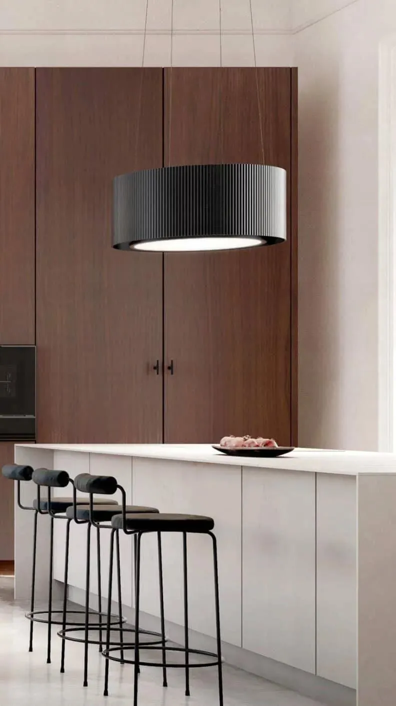 Obrázek ODSAVAČ OSTRŮVKOVÝ MONO LIGHT 80 BLACK CDW8001C