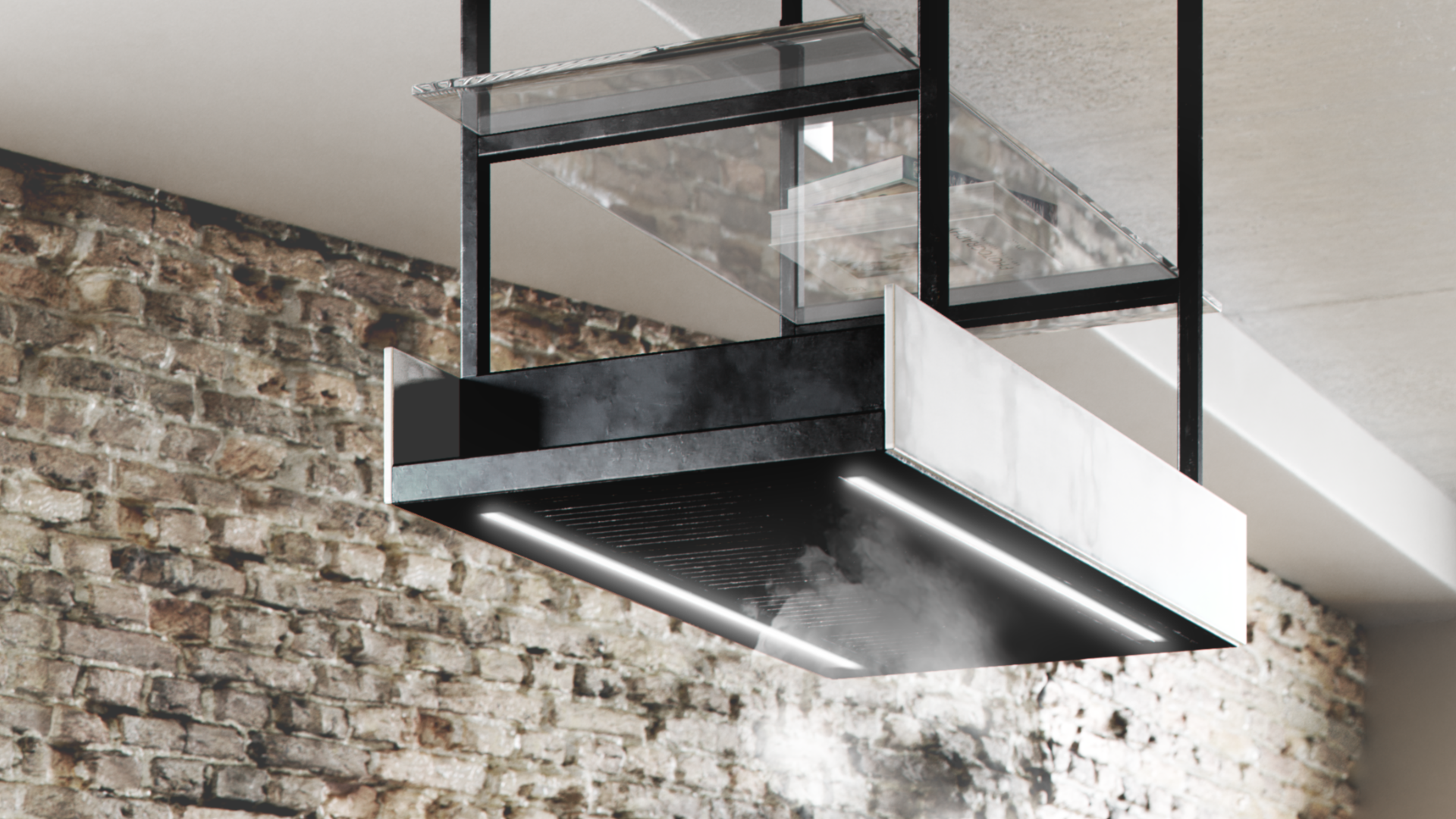 Obrázek Odsavač ostrůvkový MINIMAL 1.120 Black CDW1201C
