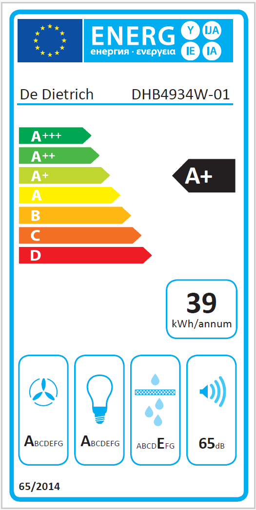 Obrázek ODSAVAČ KOMÍNOVÝ DHB4934W