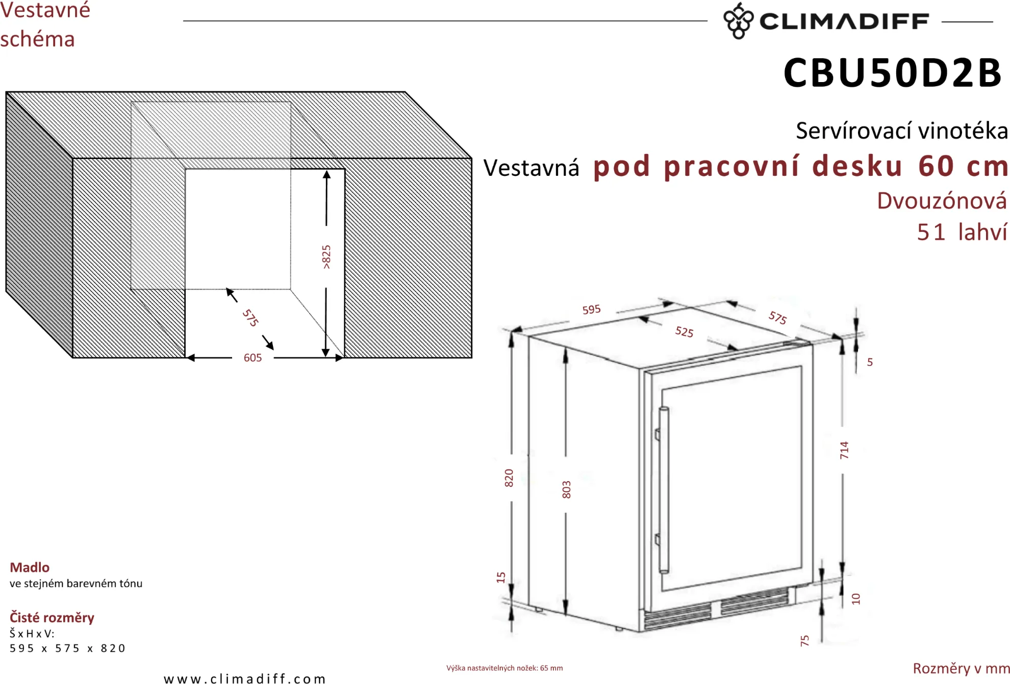 Obrázek VINOTÉKA CBU50D2B