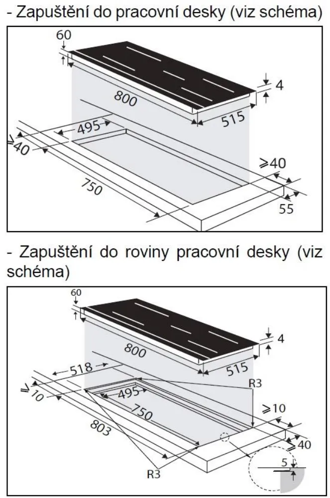 Obrázek DESKA INDUKČNÍ DPH4840BT (set s odsavačem a sondou)