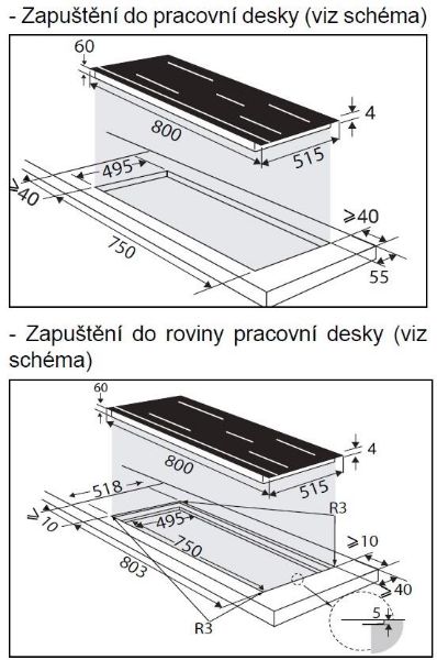 Obrázek DESKA INDUKČNÍ DPH4840BT (set s odsavačem a sondou)