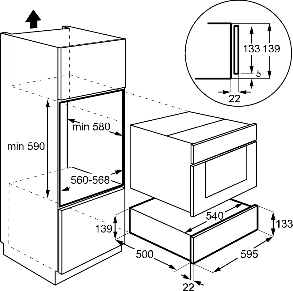 Obrázek OHŘEVNÁ ZÁSUVKA NA NÁDOBÍ DWD4810W