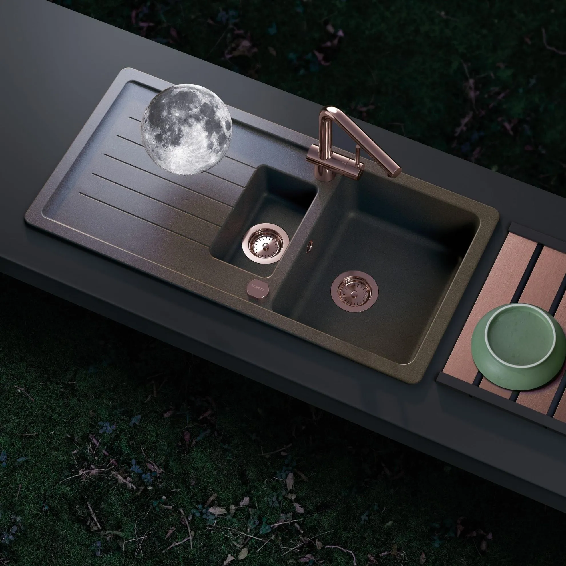 Obrázek Viditelné části v barevném provedení Copper brushed / 400065COB