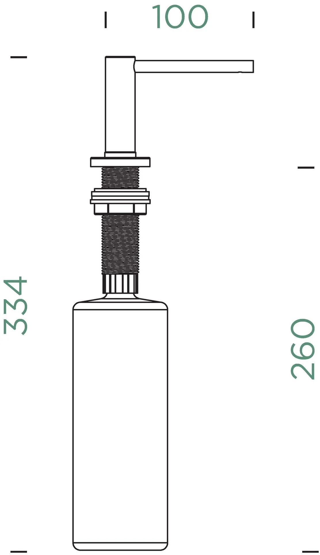 Obrázek Dávkovač saponátu SAMO L Copper brushed