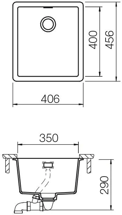 Obrázek Dřez GREENWICH N-100S Berry (horní uložení)