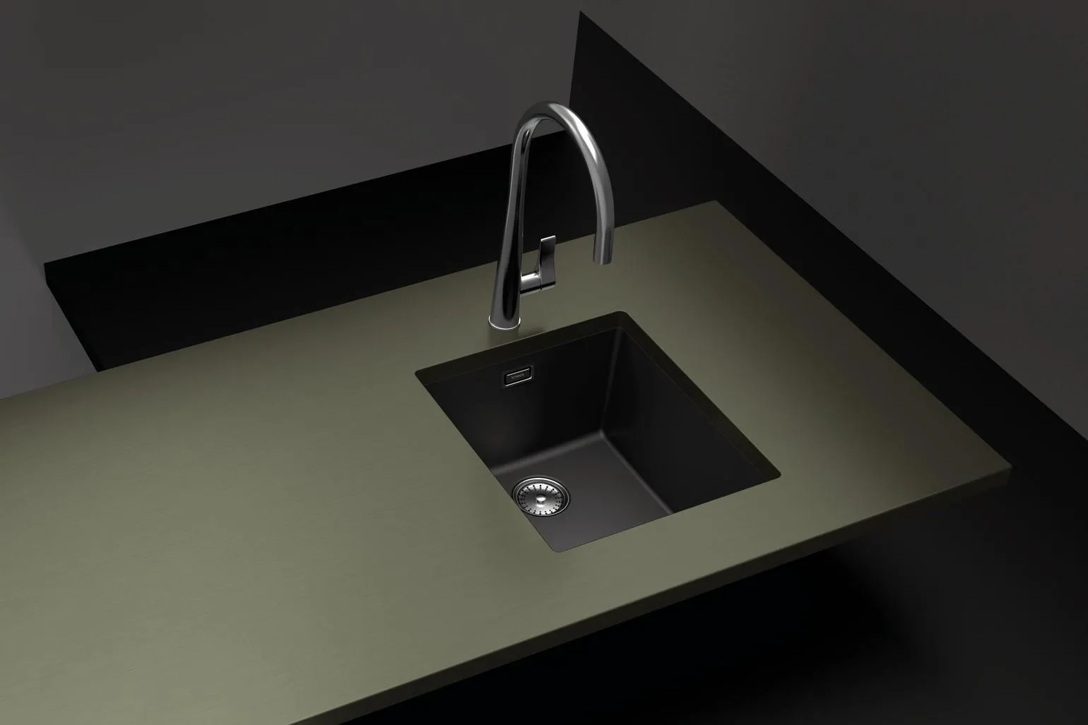 Obrázek Dřez GREENWICH N-100S Puro (do roviny)